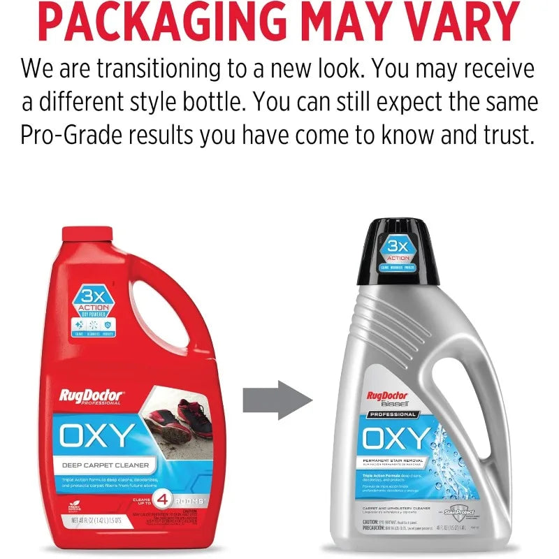 r X3 Commercial Carpet Cleaner – Large Red Oxy Pro Pack, Exclusive Vibrating Brush Spray Scrub and Extract Embedded Dir