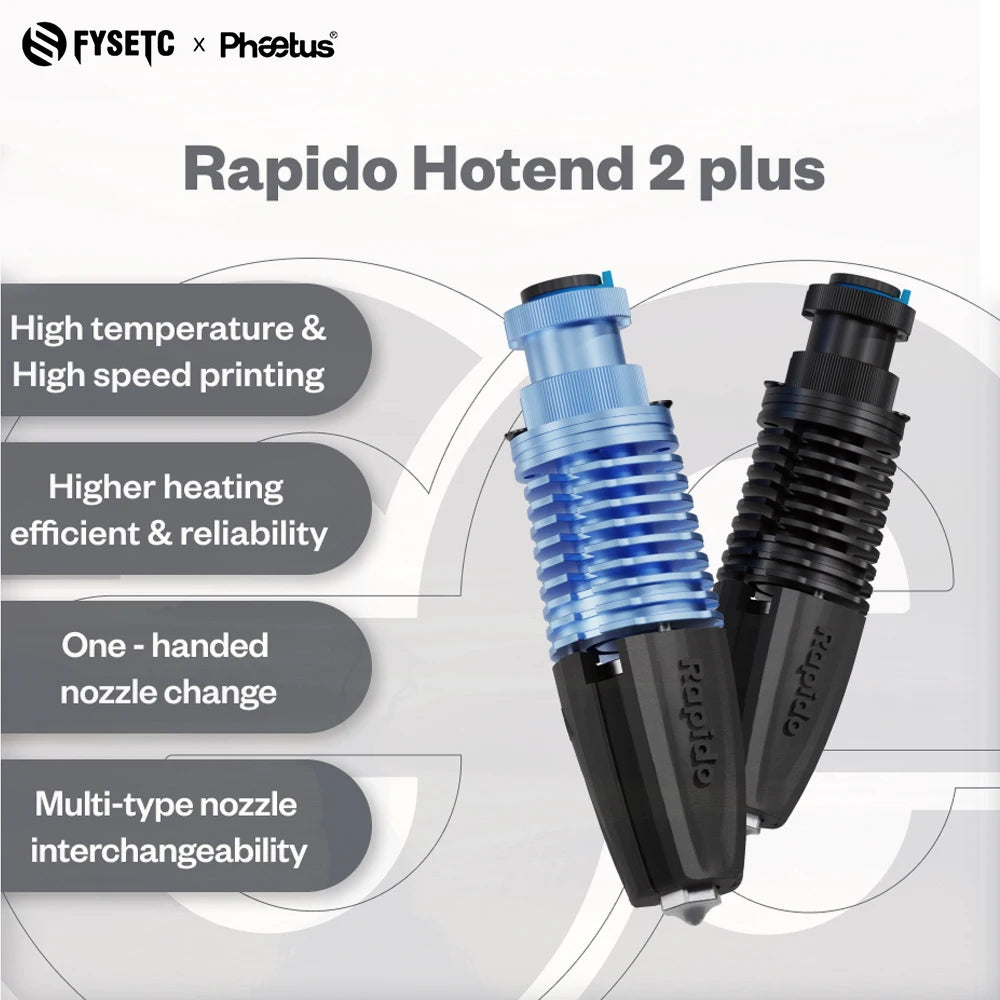 Phaetus Rapido /Rapido V2 /Rapido plus /Rapido plus V2 1.75mm Hotend HF UHF Faster printing High Speed Heating 3D PRINTER part