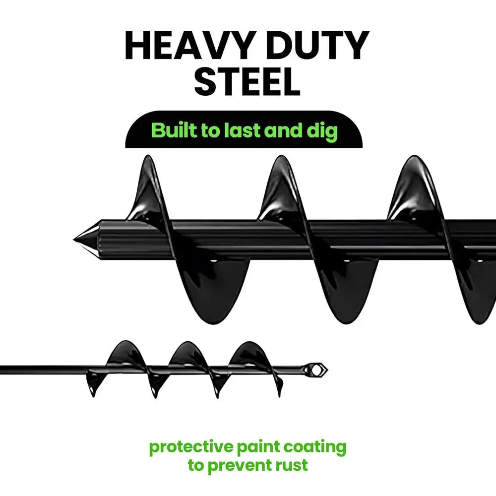 Auger Drill Bits Set Two Pack For Planting Bulb Planter