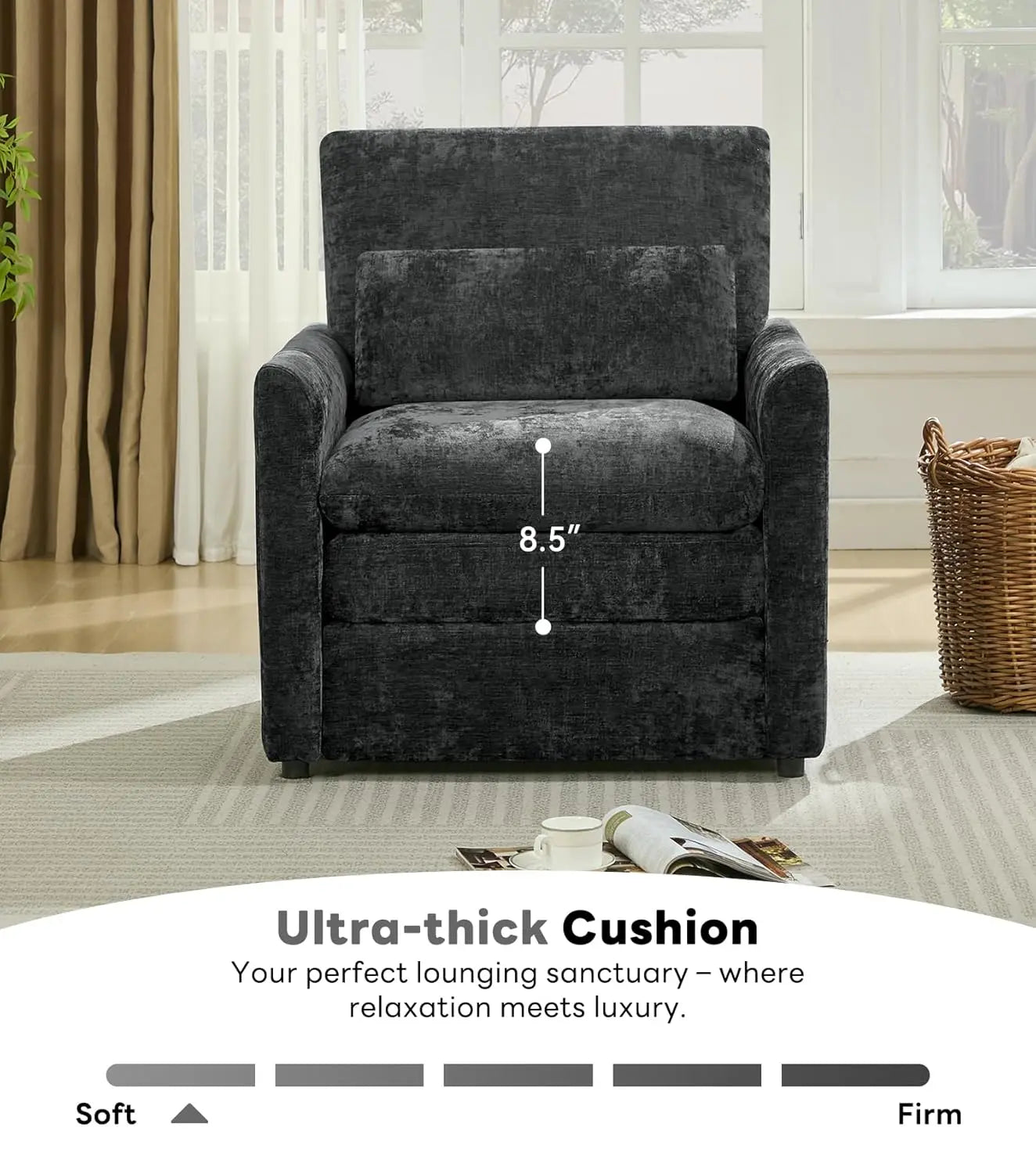 Living Room Arm Chair Set Two Modern Accent Chairs