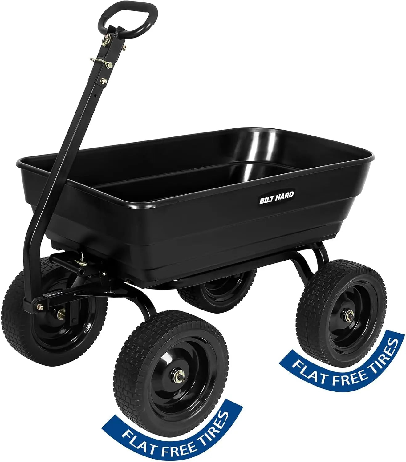 Dump Cart With 180 Degree Rotating Handle 600 Lbs Capacity