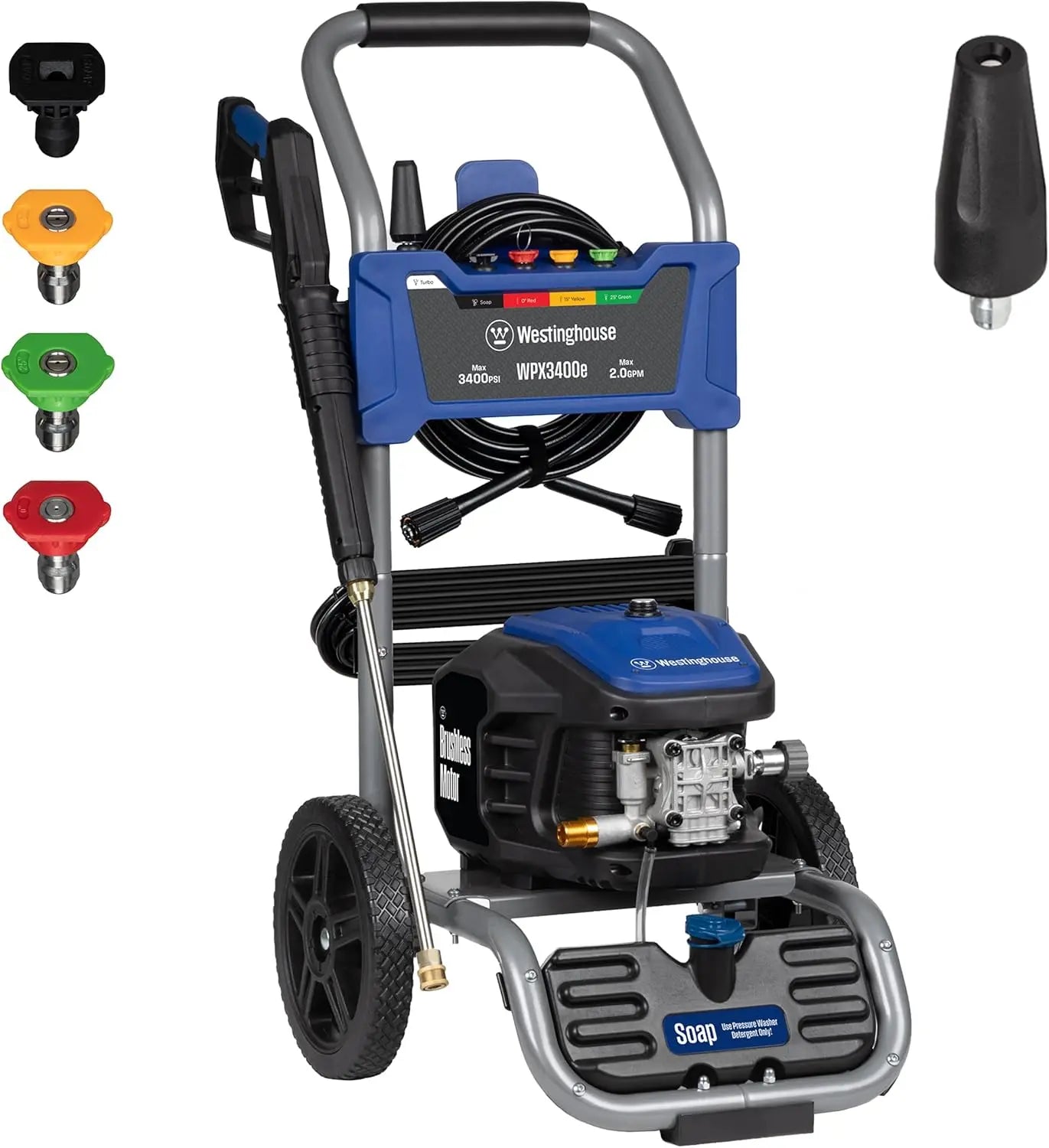 XMSJ WPX3400e Electric Pressure Washer 3400 PSI 2.0 GPM