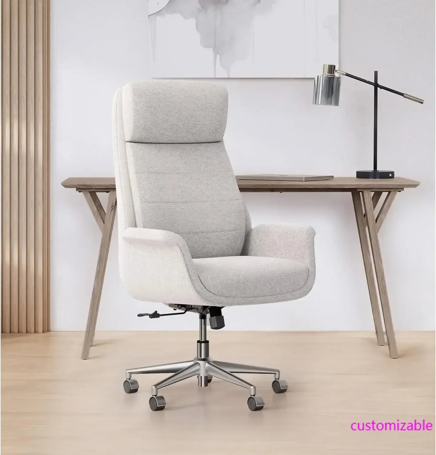 XMSJ Modern Comfort Pizana Bouclé High Back Executive Chair