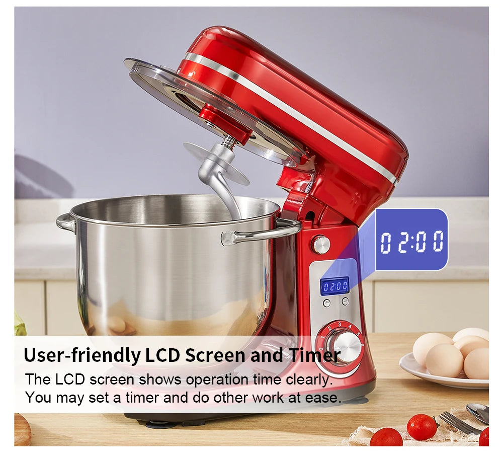 Biolomix 6 Speed Stand Mixer With Blender And Dough Kneader
