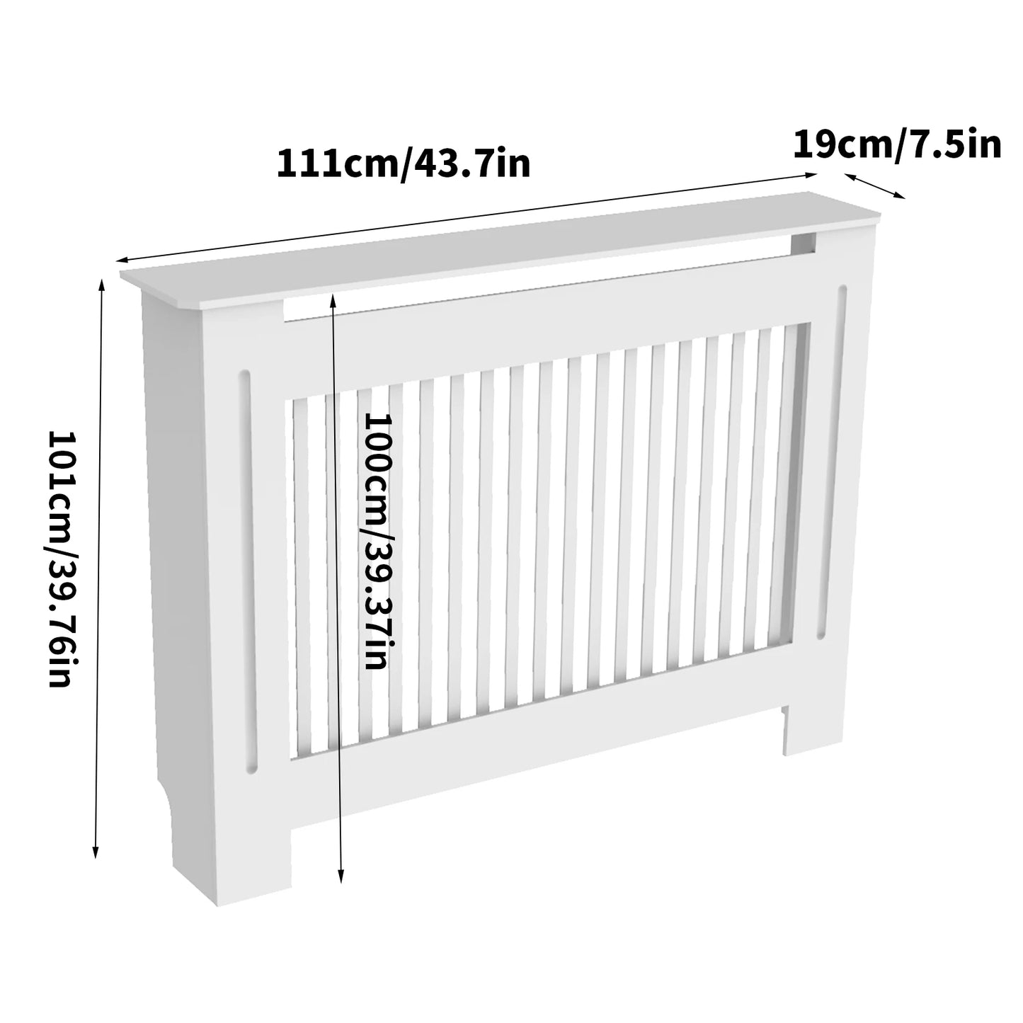 General Radiator Cover Modern MDF Cabinet With Grill Shelf