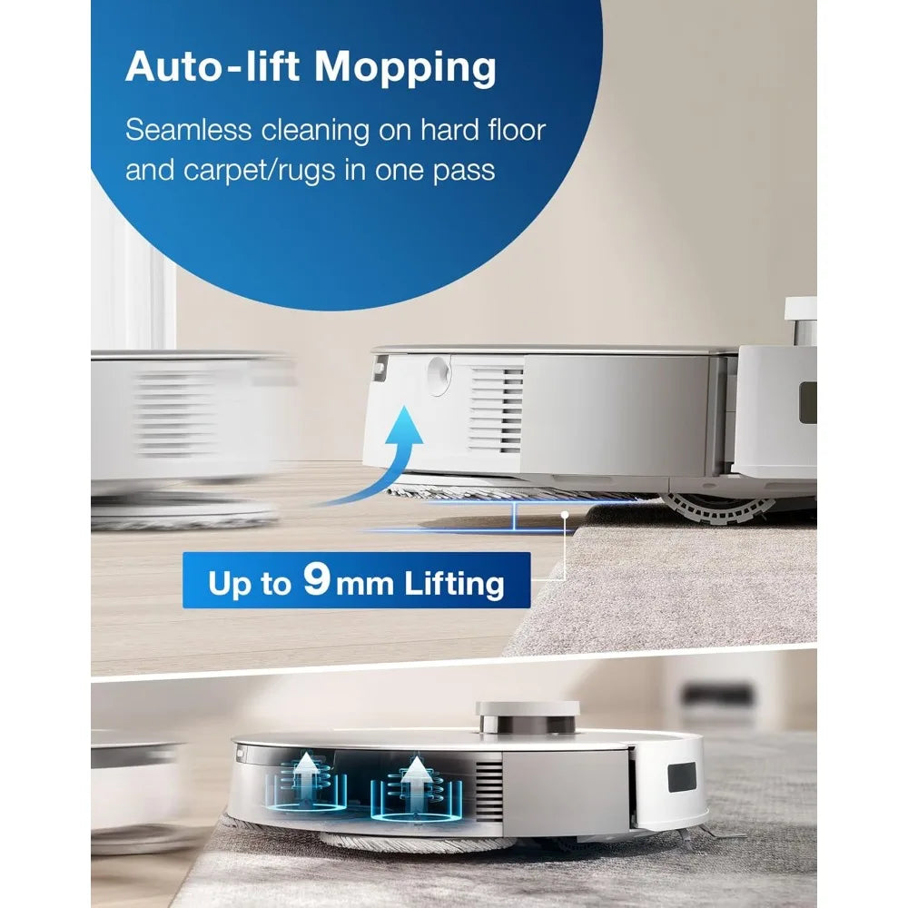 Upgraded version - DEEBOT T20 Omni Robot Vacuum and Mop,Hot Water Mop Washing,Auto Hot Air-Drying,9mm AutoMop Lifting,Dual