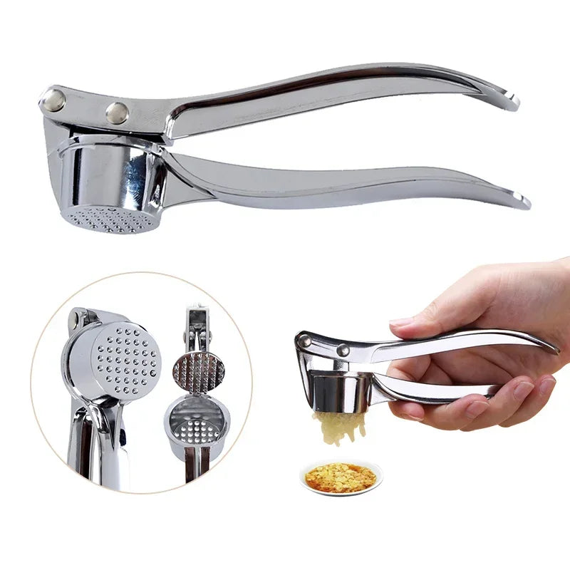 Stainless Steel Garlic Press Smasher Mincer Manual Crusher Kitchen Tool