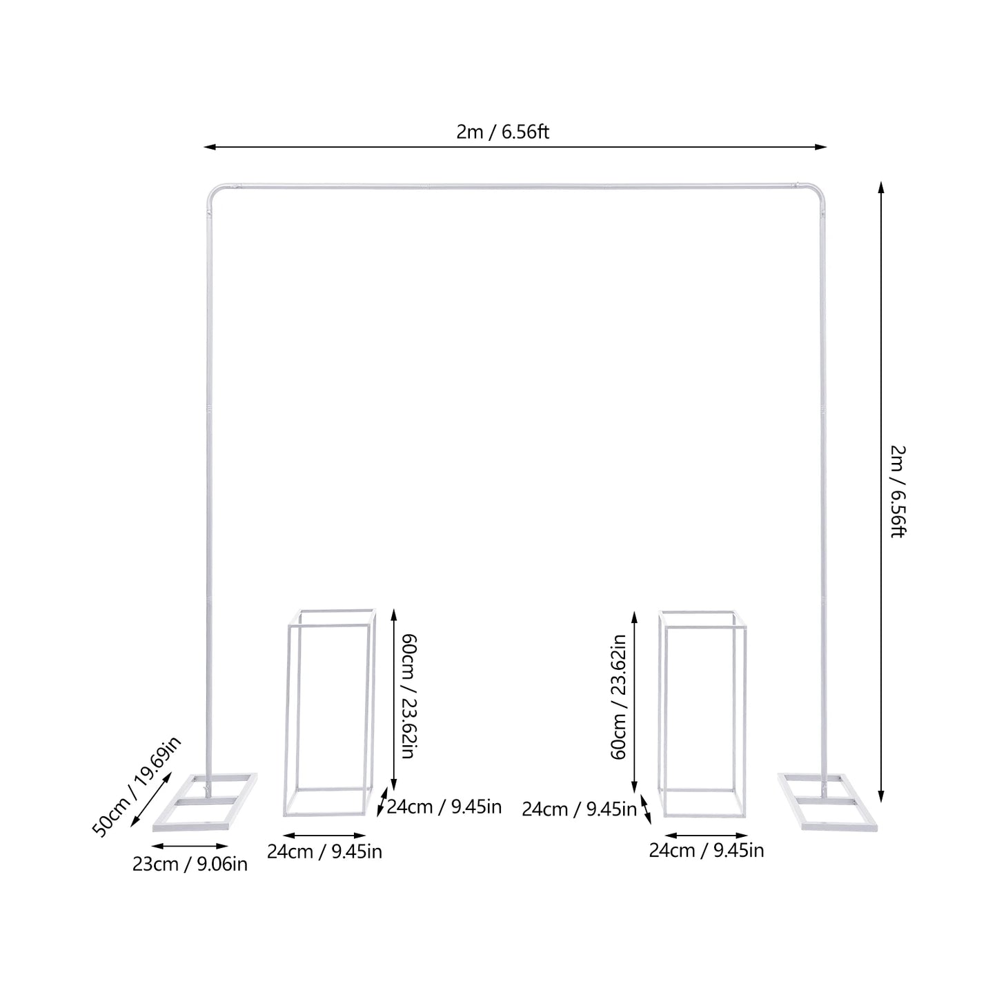 Metal Backdrop Stand For Wedding Arches And Balloon Arch Frame