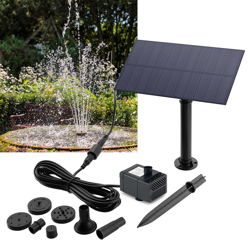 Hign-concerned Solar Fountain Pump Kit For Garden Fish Tank