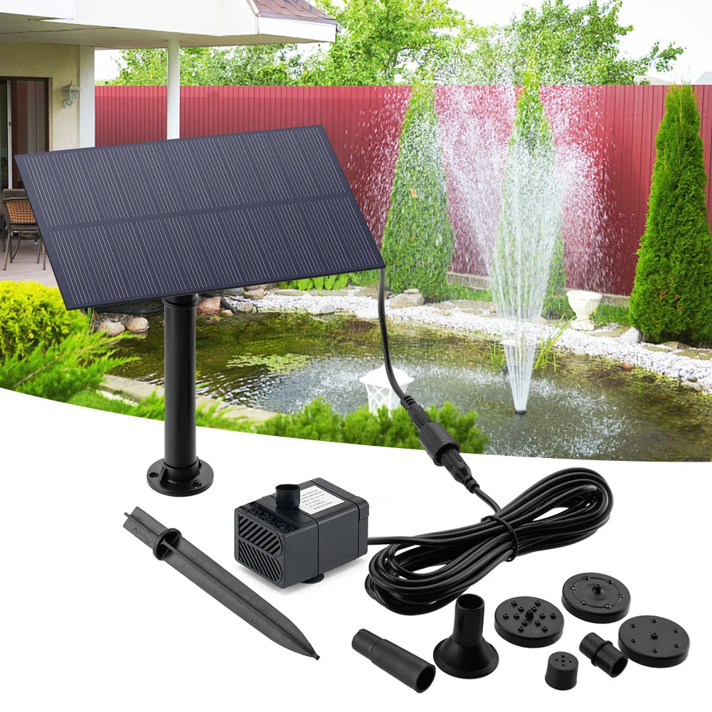 Hign-concerned Solar Fountain Pump Kit For Garden Fish Tank