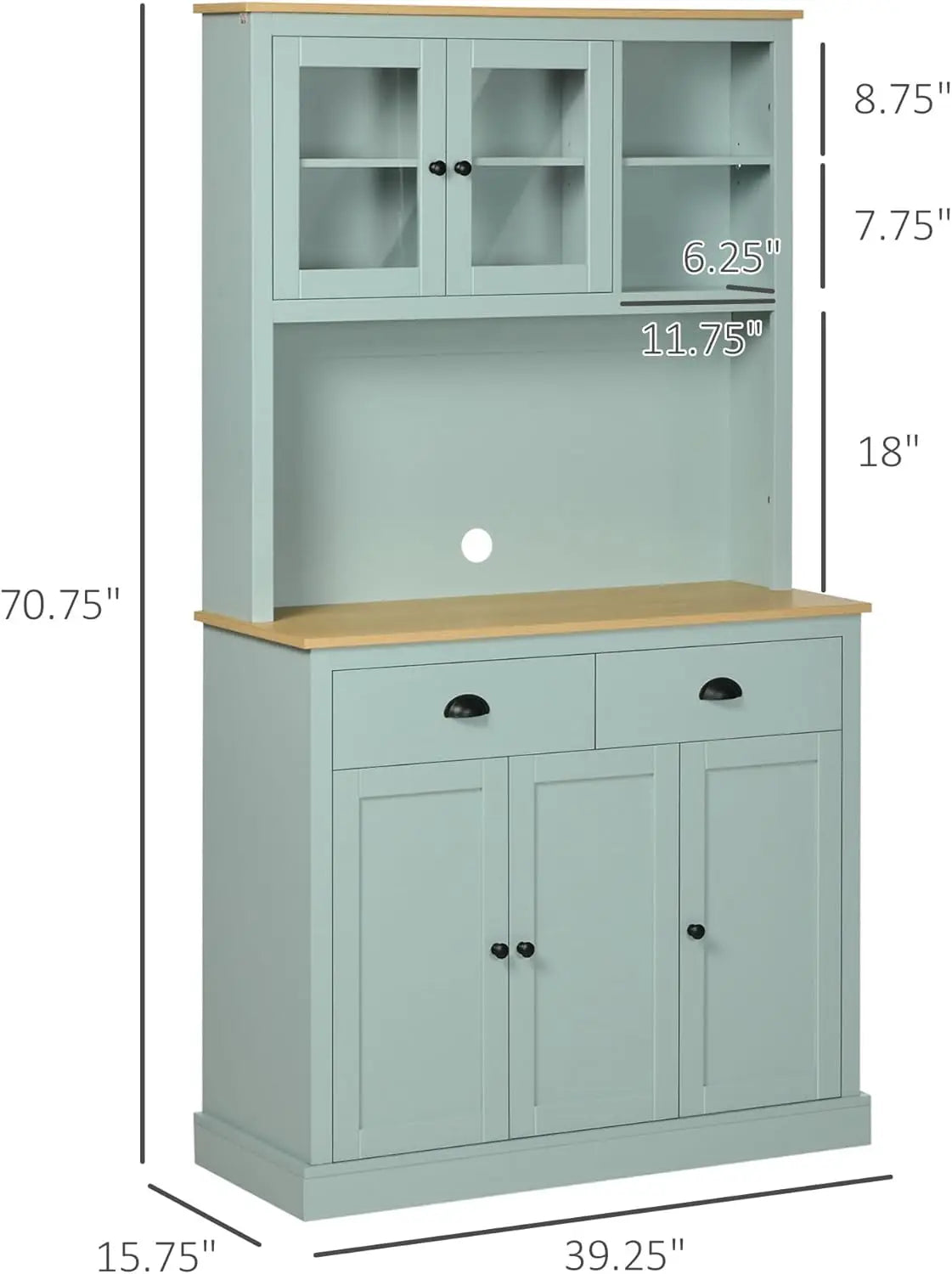 Kitchen Pantry Cabinet With Microwave Stand Modern Kitchen Hutch