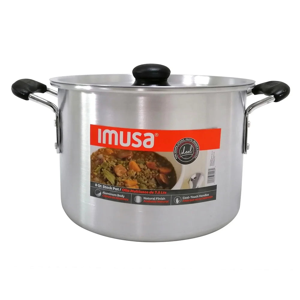 XMSJ Aluminum Stock Pot With Cool Touch Handles For Stews