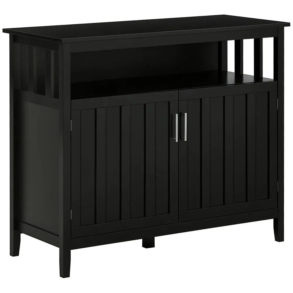 Sideboard Buffet Cabinet With Adjustable Shelves And Console Table