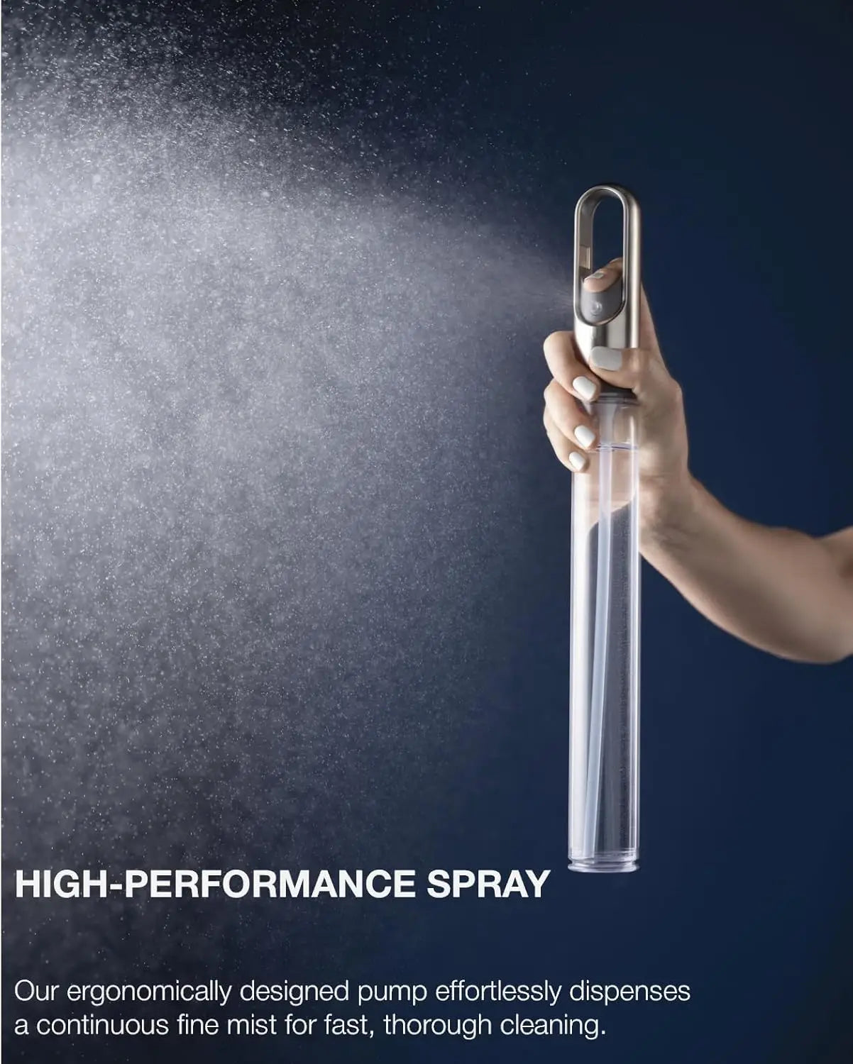 Stainless Steel Standing Paper Towel Holder With Integrated Spray Pump