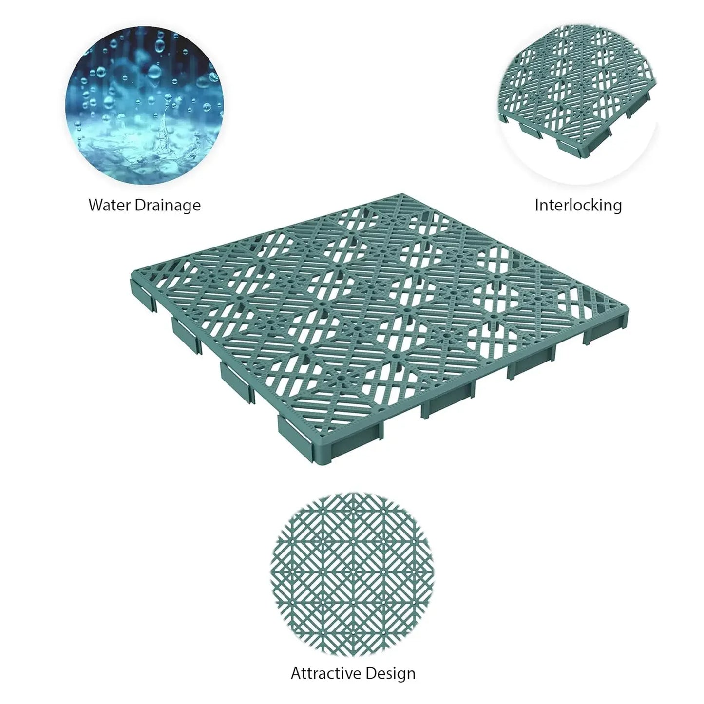 Big Boss Home And Garden Interlocking Deck Tiles Weatherproof