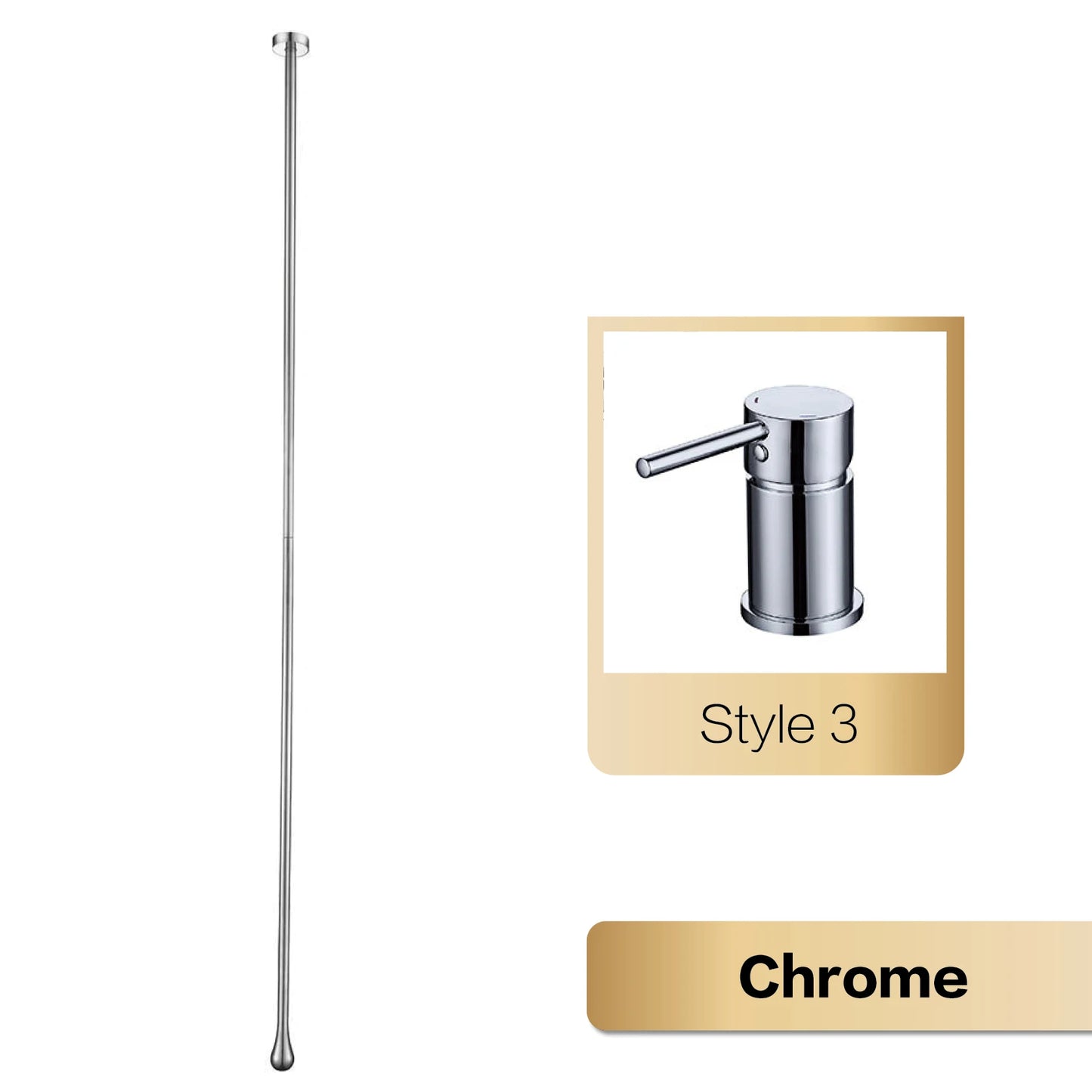 Aitana Luxury Brass Bathroom Faucet Two Hole Wall Mounted