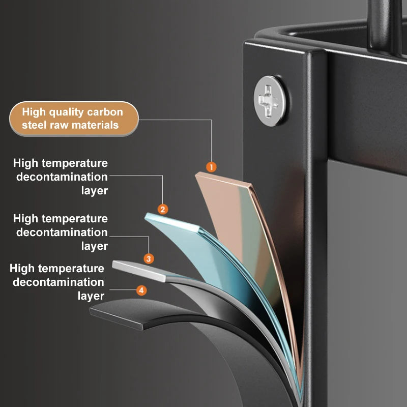 Rustproof Dish Drying Rack With Drainboard Adjustable Spout