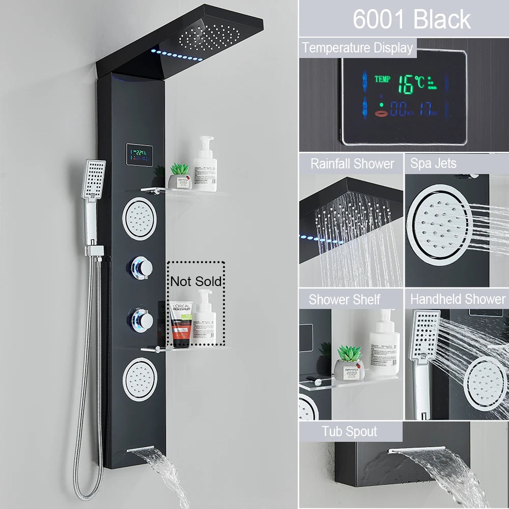 Big Boss Home And Garden LED Light Shower Panel System