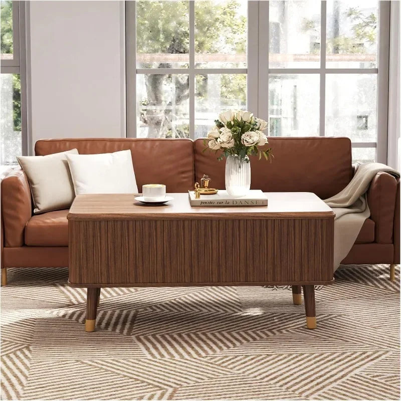 Hign-concerned Lift Top Coffee Table With Hidden Storage