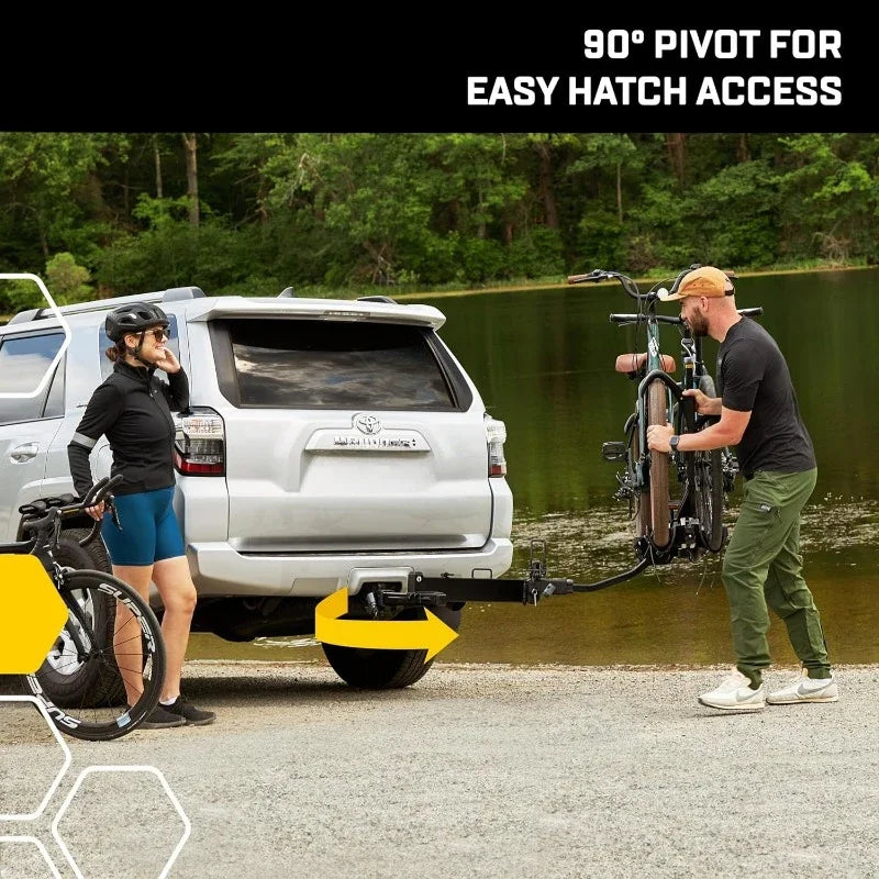 HOT Swing Away Hitch Adapter by  2" Receiver, 250 lb Capacity  Easy Access & Black Alloy Steel Made in The USA，home.