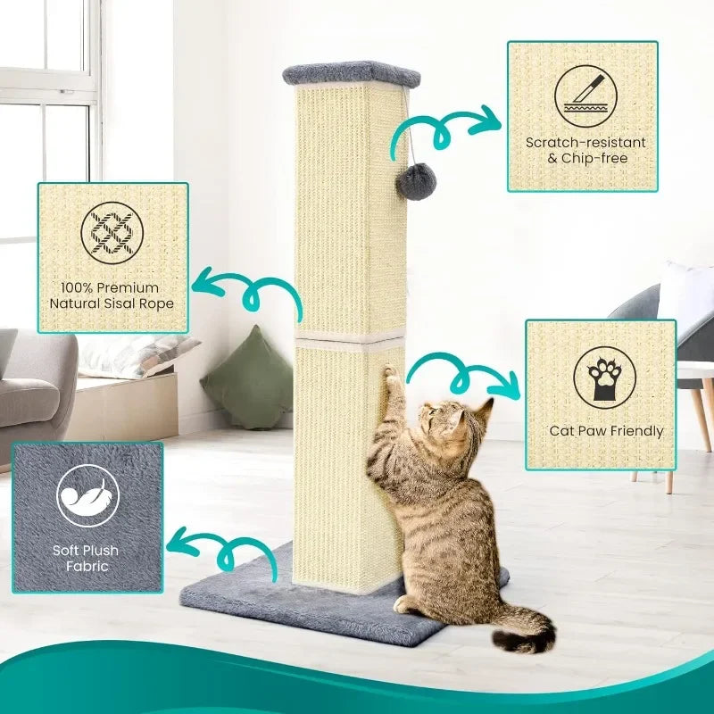 Hign-concerned Cat Scratching Post Indoor Sisal Scratcher