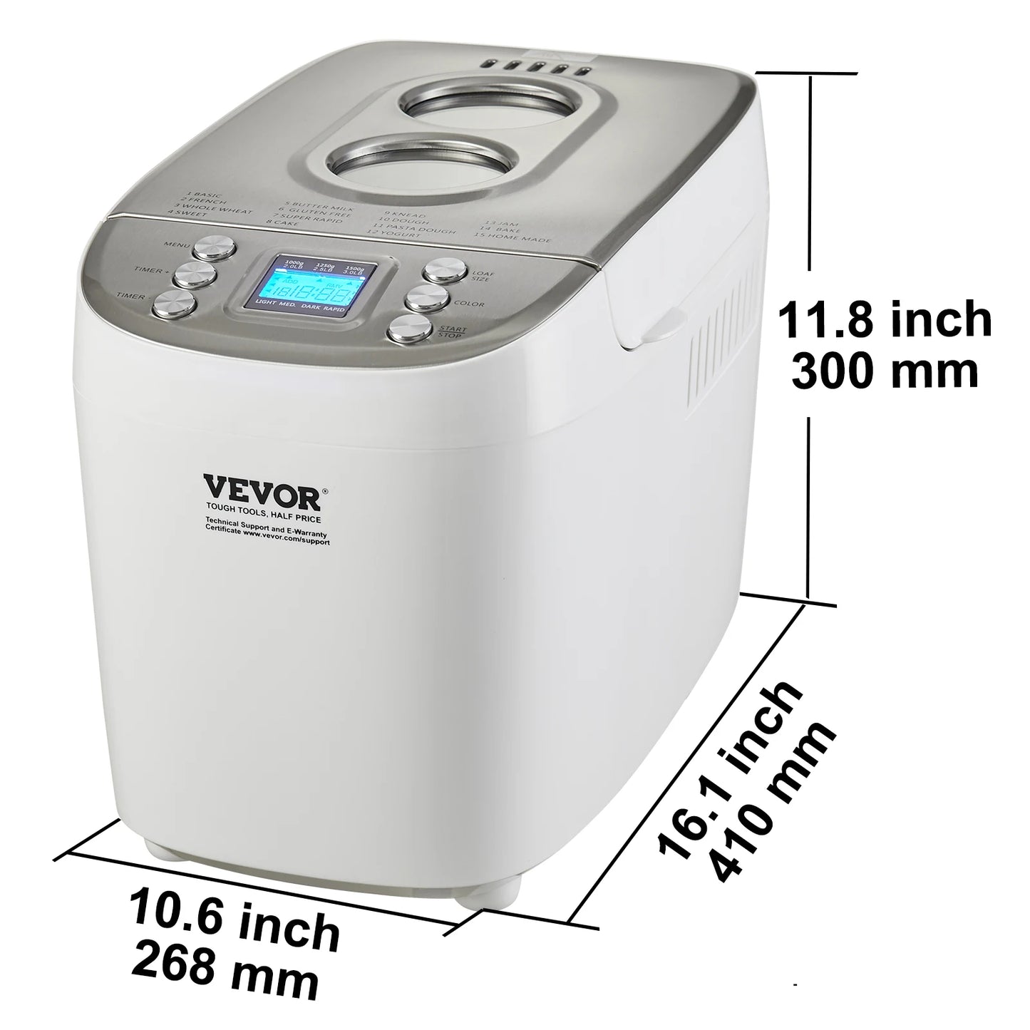 SucceBuy 15 In 1 Bread Maker Gluten Free Setting Automatic