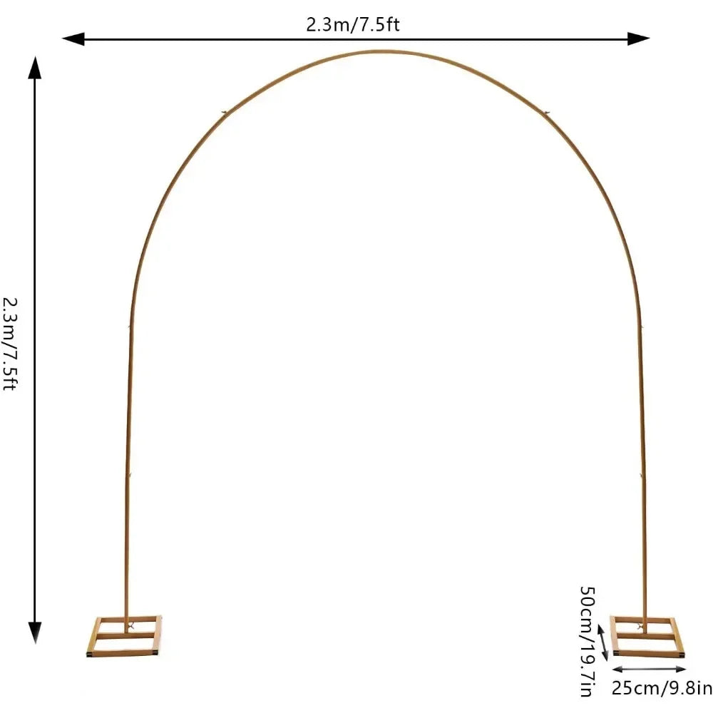 NONECN Metal Wedding Arch Backdrop for Balloons and Flowers