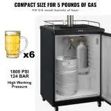SucceBuy CO2 Tank Aluminum Cylinder with CGA320 Valve