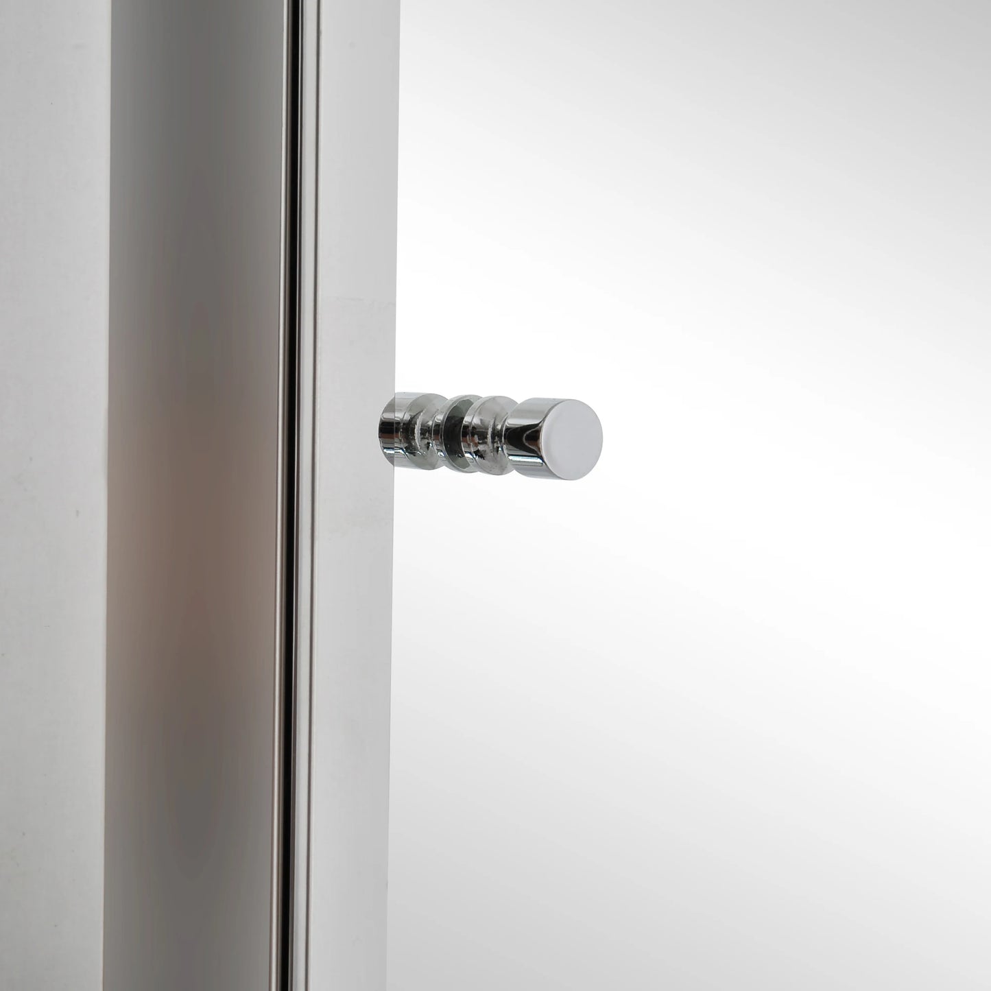 HOMCOM Stainless Steel Mirrored Medicine Cabinet With 3 Shelves