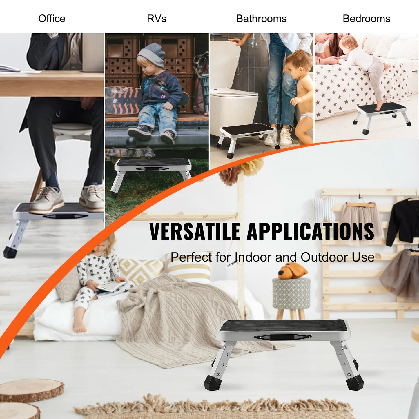 Big Boss Step Stool Adjustable Non Slip 330 Lb Capacity