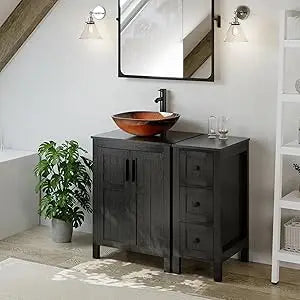 Ticify Modern Bathroom Vanity With Sink Cabinet And Drawers