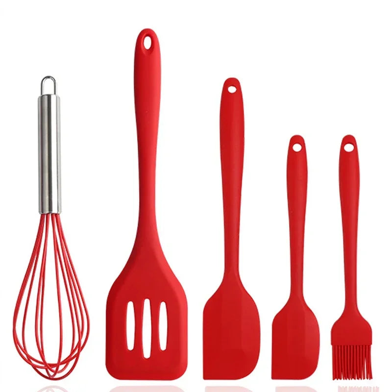 Venlohome 5 Piece Silicone Baking Utensils Set Nonstick