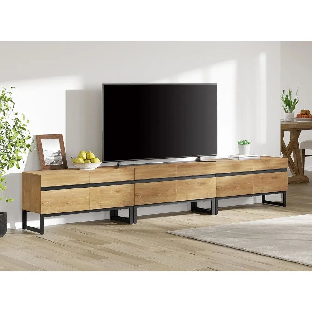 DAFIFY Modern TV Stand 3 In 1 Entertainment Center Storage