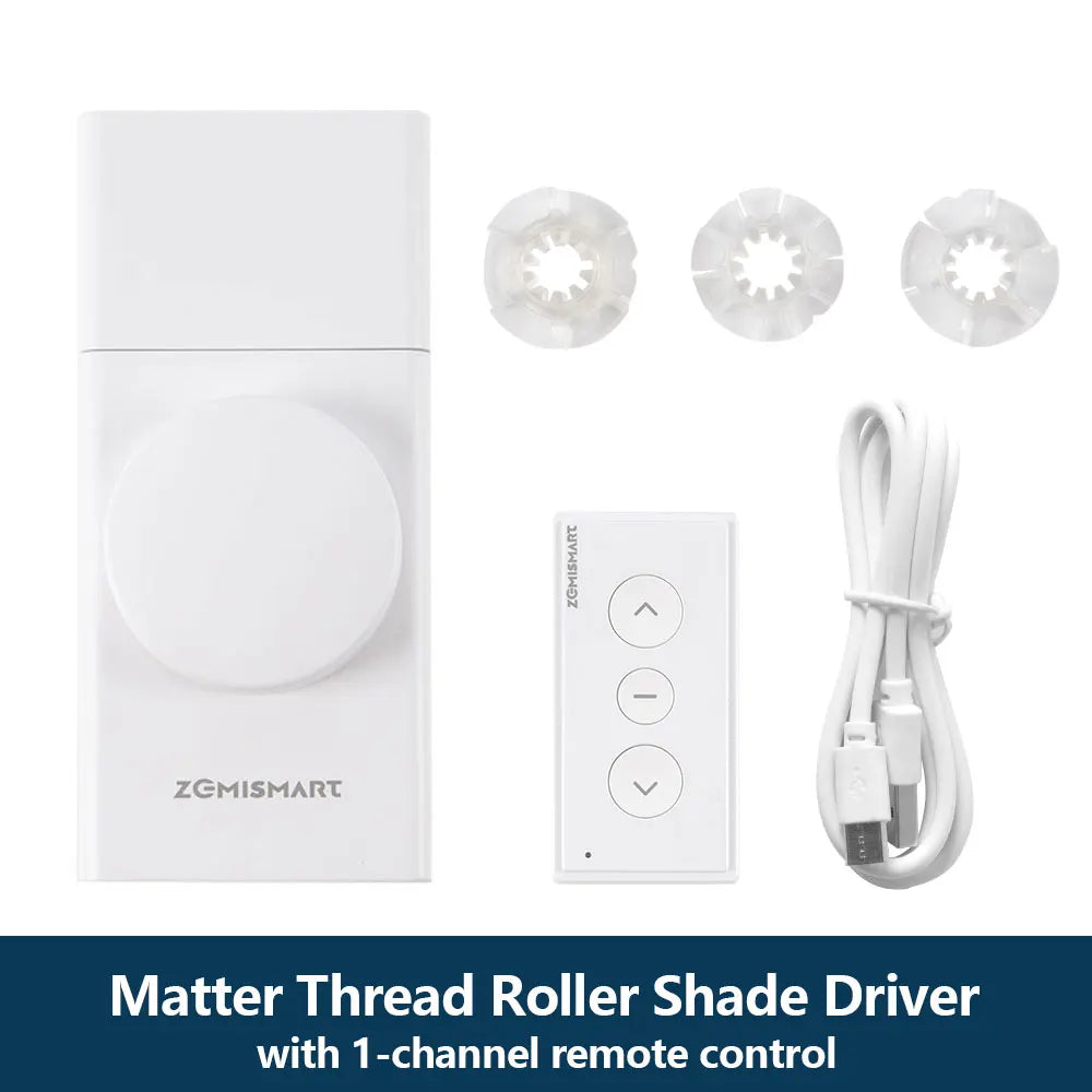 Zemismart Matter Thread Roller Shade Driver Built Battery