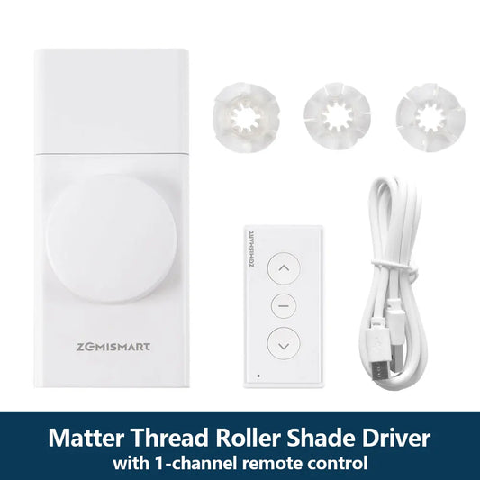 Zemismart Matter Thread Roller Shade Driver Built Battery