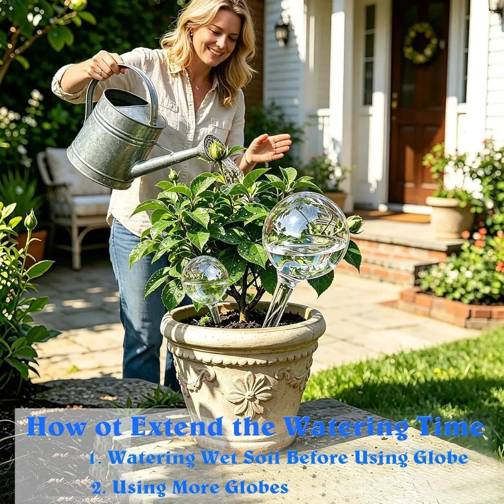 Clear Plastic Self-Watering Bulbs for Indoor Outdoor Plants