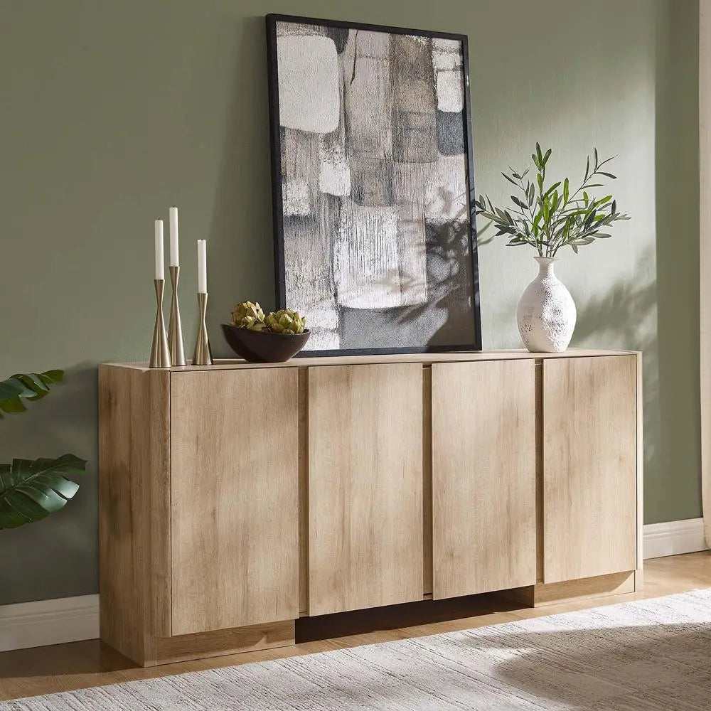 Modern Sideboard Buffet Cabinet With Adjustable Shelves