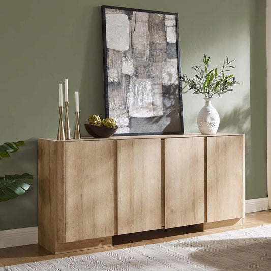 Modern Sideboard Buffet Cabinet With Adjustable Shelves