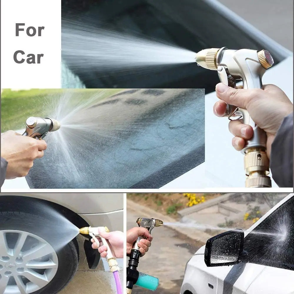 Upgraded Metal Garden Hose Nozzle Sprayer With 4 Spray Modes