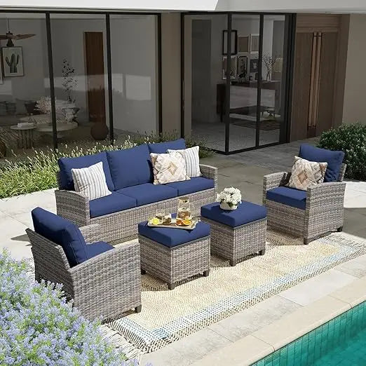 Modular Wicker Patio Furniture Rattan Sectional Sofa