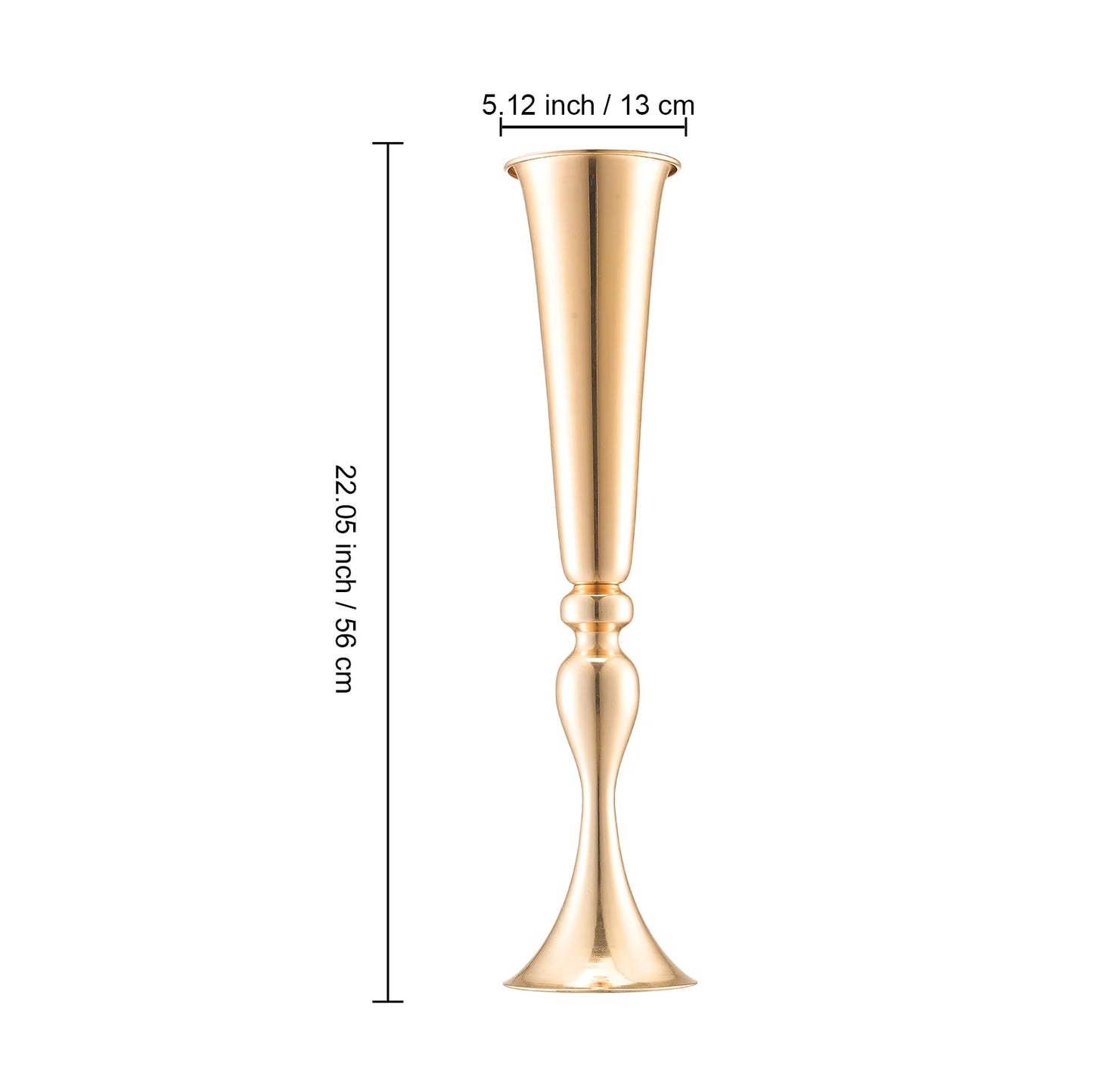 SucceBuy Crystal Wedding Flower Stand Metal Centerpiece