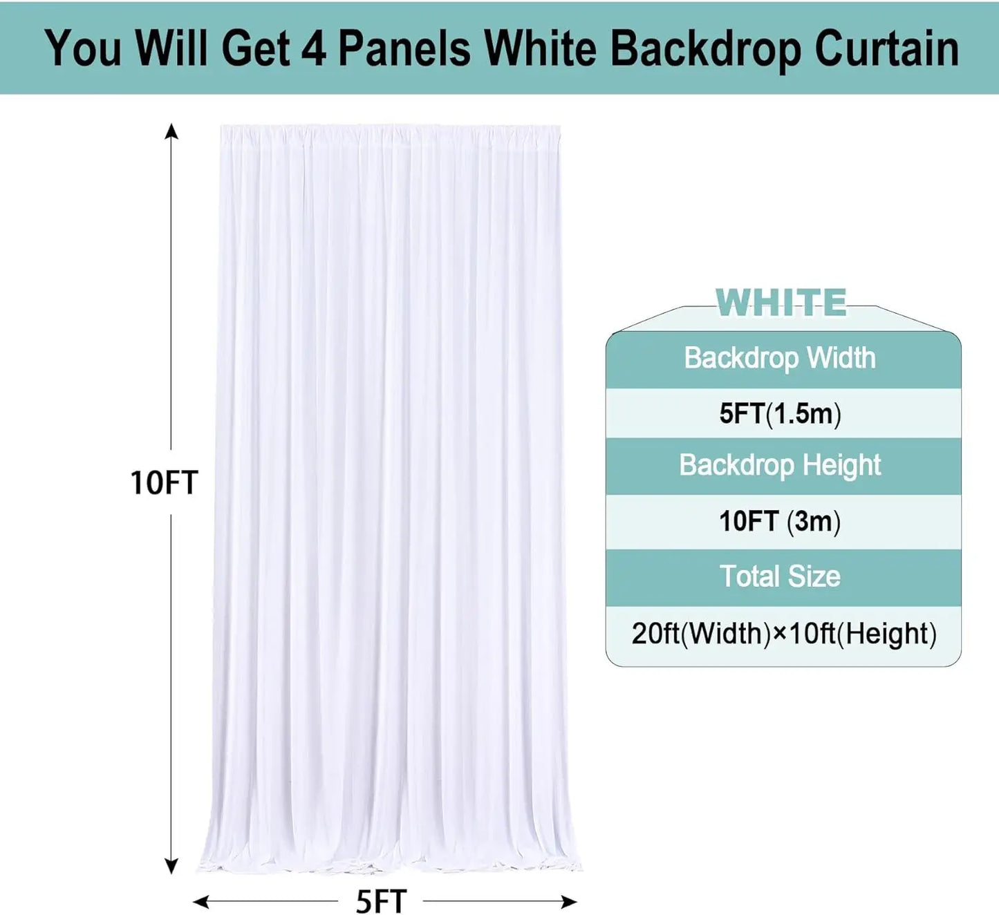 Hign-Concerned Polyester Backdrop Curtains For Weddings