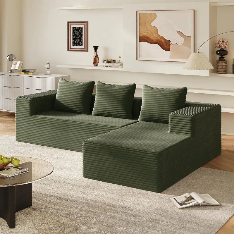 U Shape Sectional Sofa With Storage Chaise And Sleeper