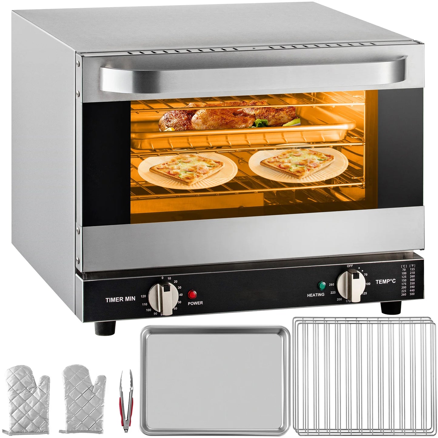 SucceBuy Electric Oven Commercial Multifunction Countertop Convection Oven