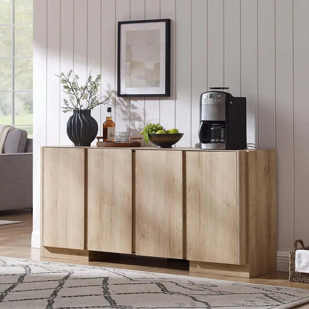 Modern Sideboard Buffet Cabinet With Adjustable Shelves