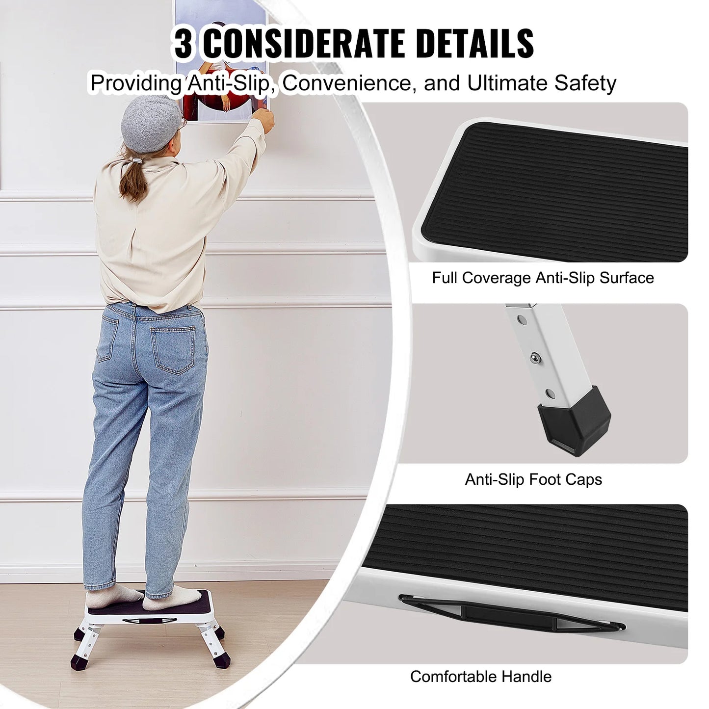 Big Boss Step Stool Adjustable Non Slip 330 Lb Capacity