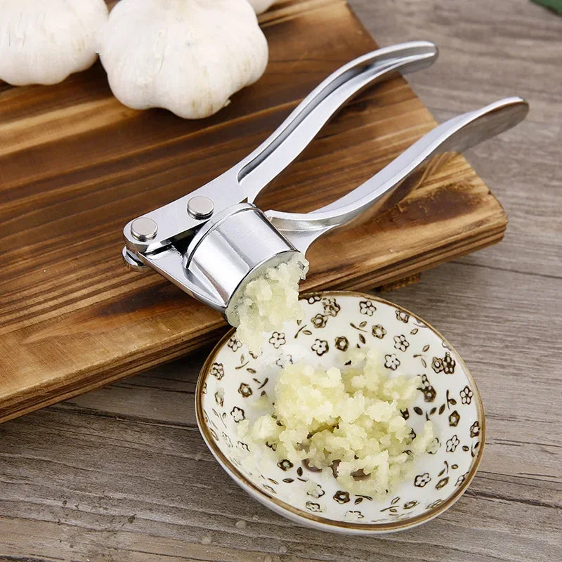 Stainless Steel Garlic Press Smasher Mincer Manual Crusher Kitchen Tool