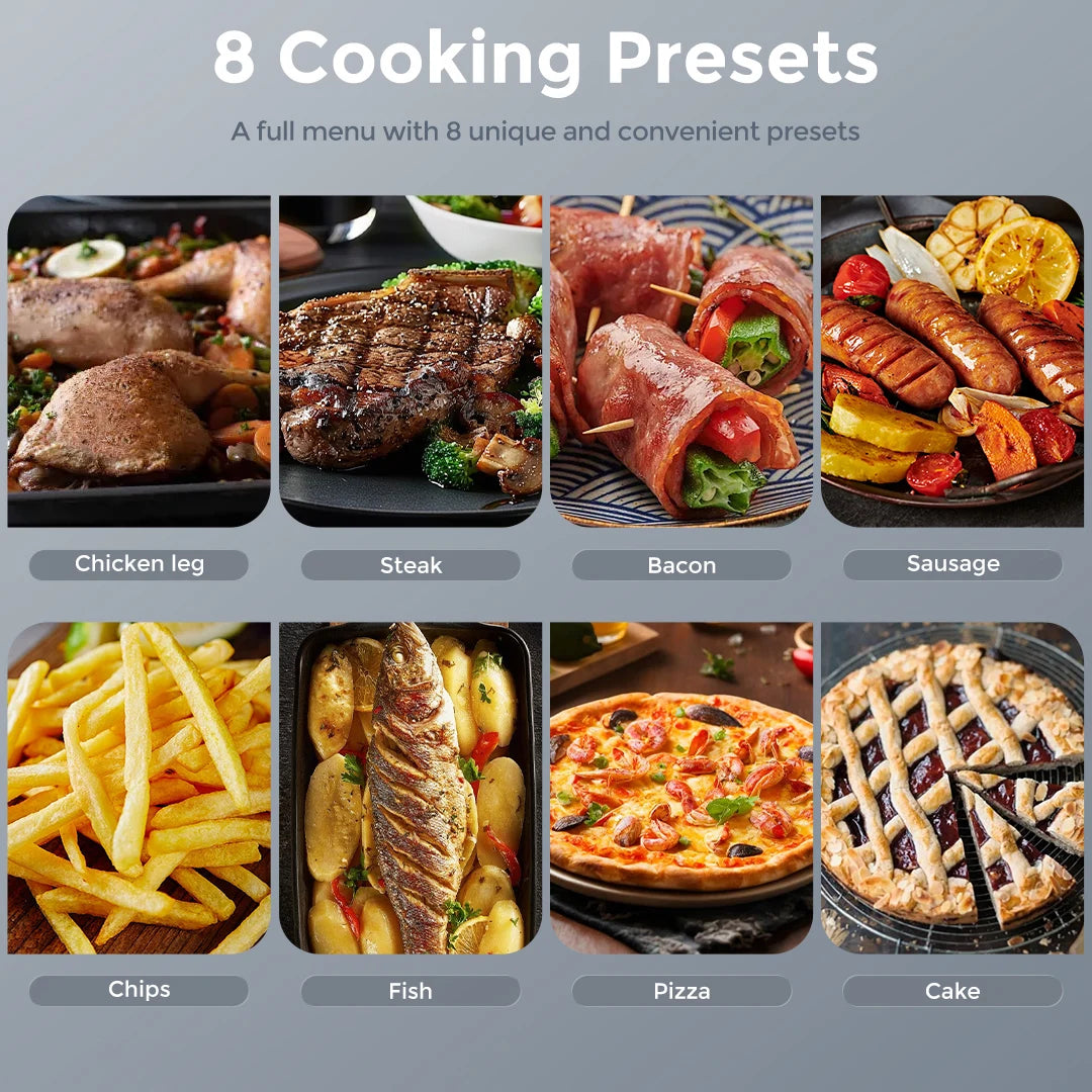 Sejoy 8In1 Air Fryer With Ceramic Coating 6L Capacity