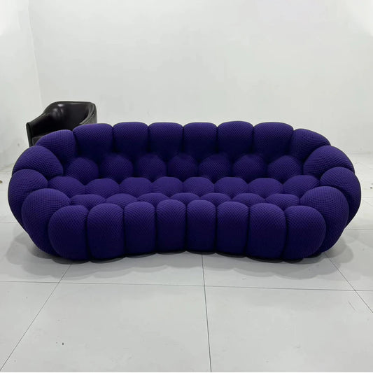 MANBAS Cloud Curved Fabric Sofa Modern Designer Couch For Living Room