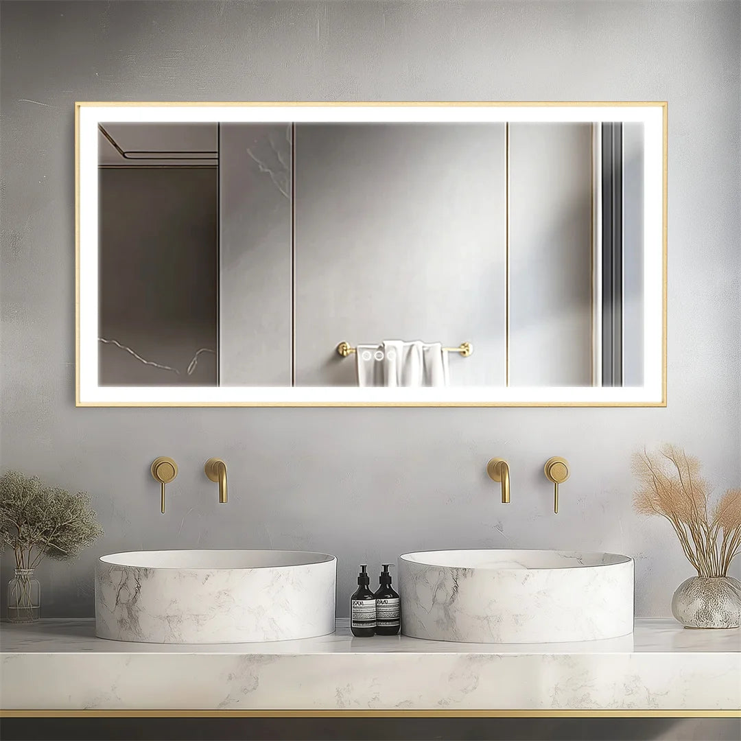 LUVODI Fogless Bathroom Mirror Smart Touch Illumination